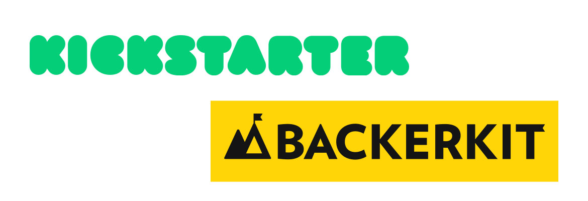 Kickstarter and Backerkit Crowdfunding Logos